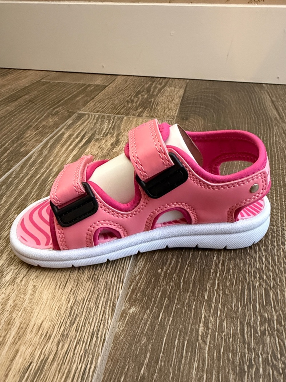 Reima Girls’ Bungee Sunset Pink Velcro Sandals—11 - Picture 11 of 15
